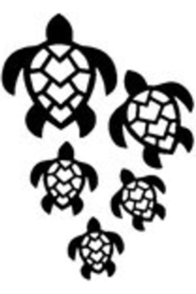 Kıvırcıkyoga Turtle (Auto-Motor-Laptop-Wall-Decor) 30 x 39 cm