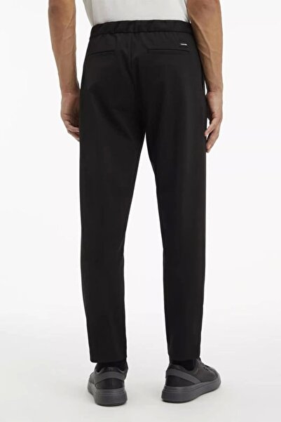 Calvin Klein Men's Black Regular Waist Black Sweatpants