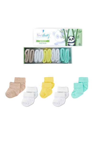 Novibaby 5-Piece Bamboo Newborn Baby Socks I Summer I Baby Girl Boy Socks