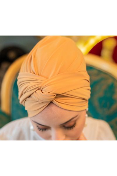 Differenza Mustard Sandy Wrapped Bonnet