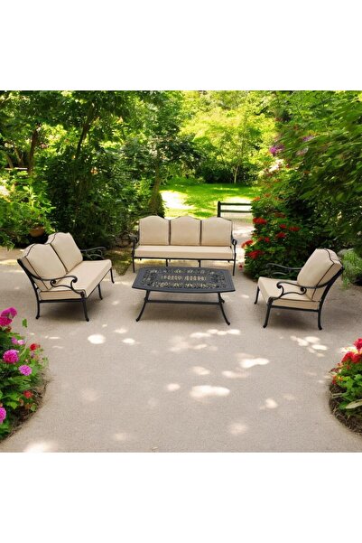 ReHome Aden 6 kişilik Döküm Bahçe Oturma Takımı | Rehome