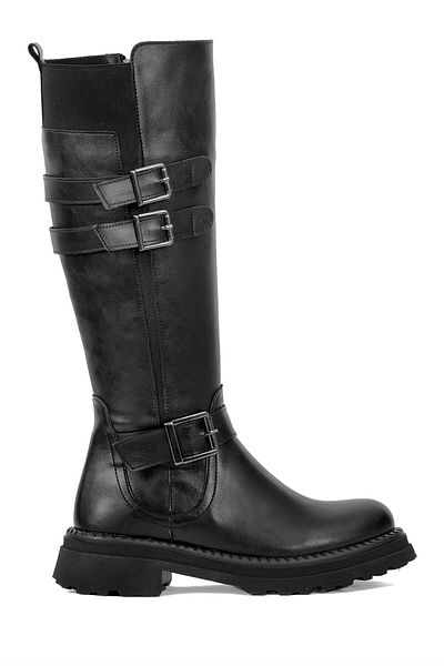 MİSS PARK MODA Miss Park Moda PM08 K575 - Дамски черни класически ботуши