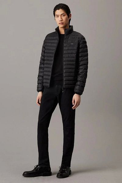 Calvin Klein Men's Black Zippered Jacket