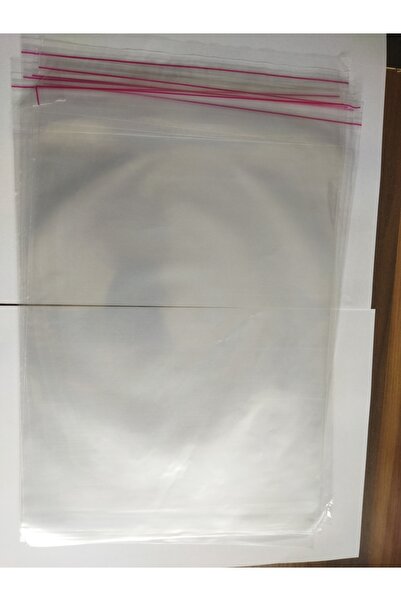 MERT AMBALAJ ÜRÜNLERİ 20x30cm Şeffaf Bantlı Yapışkanlı Parlak Jelatin Poşet 100 Adet