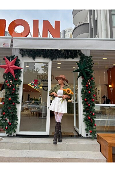 Cream&Rouge VOLANLI MİNİ ETEK BEYAZ