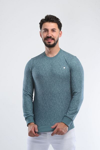 HEDEFNUR TEKSTİL Εξαιρετικής ποιότητας Selanik Knit - Έντυπο σχέδιο, λαιμόκοψη