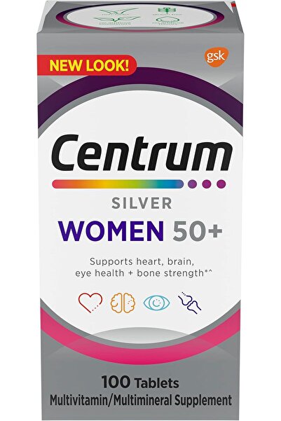 Nature Made سنتروم سيلفر، فيتامينات ومعادن متعددة للنساء - ٥٠+ ١٠٠ قرص