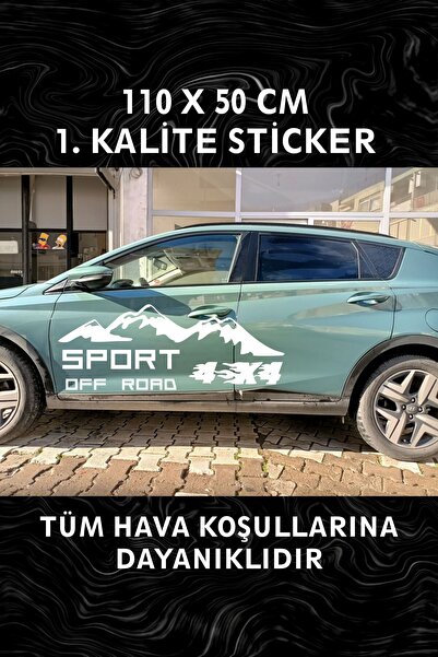 3M Off Road Sticker 110x50 cm / Araç Kapı Sticker / Araç Sticker / Dağ Arazi ...