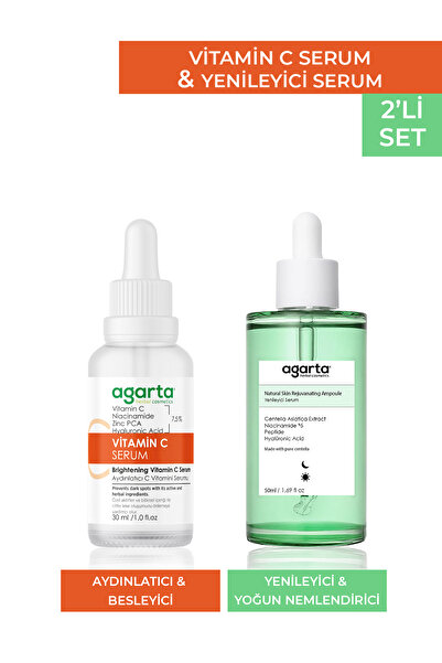 Agarta 2'li Set C Vitamini Serum 30 ml & Naturel Skin Rejuvanating Yenileyici...