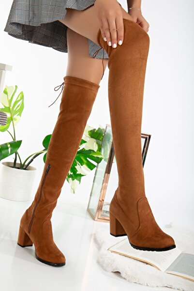ds Dicle Stil Stylish Boots with Stretch Over-The-Knee Socks