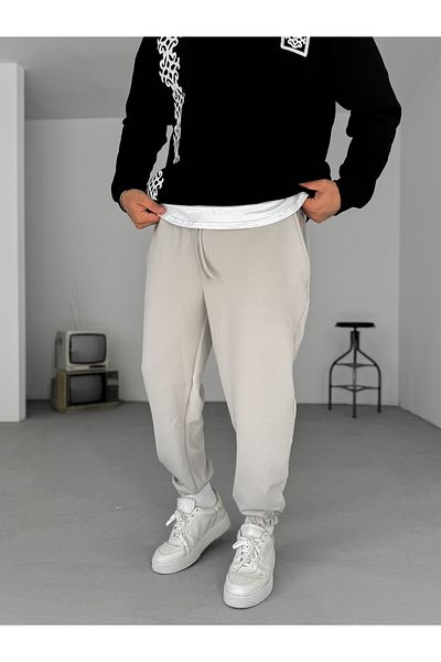 BYBASICMAN Gray Scuba Fabric Elastic Tracksuit B-3016
