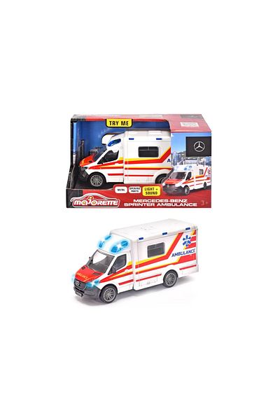 Simba Majorette Mercedes Benz Sprinter Ambulance With Lights And Sounds
