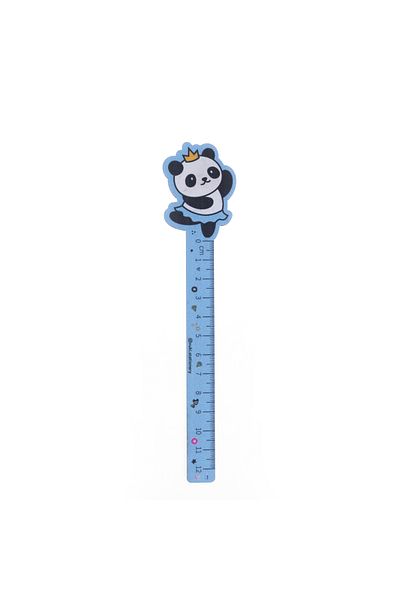 VUKİ Suport de cărți cu riglă din lemn cu model panda