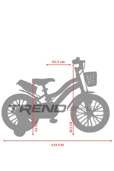 TRENDBIKE Vento 20 Jant 6-9 Yaş Kız Çocuk Bisikleti Siyah-fuşya