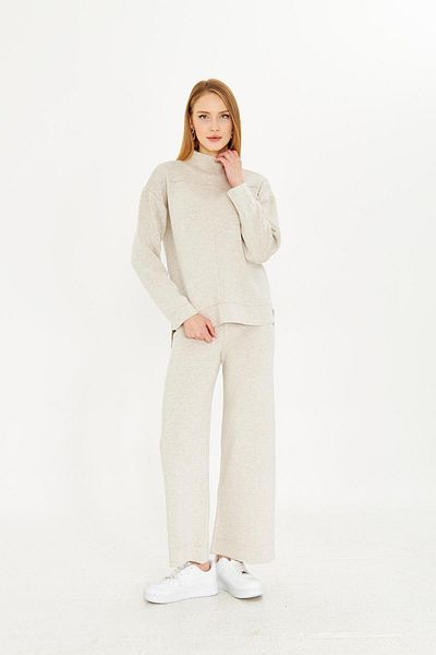 Irmak Kerekli Stone Colored Women's Oversize Suit 1308