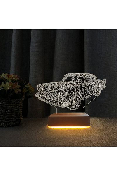 Vipyol Gift Classic Car 3D Night Light
