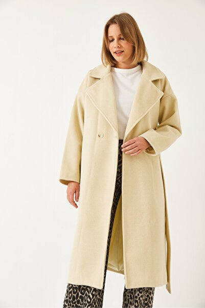 Bianco Lucci Γυναικείο παλτό με μακρύ σχέδιο 38121 60261218