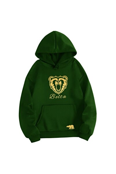 Eritqaa سترة للجنسين – مطبوعة رقميًا بطباعة الدب الصارخ، بغطاء للرأس، كاجوال ...