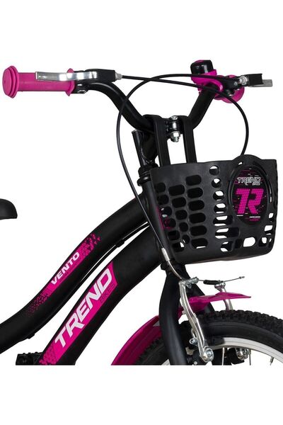 TRENDBIKE Vento 20 Jant 6-9 Yaş Kız Çocuk Bisikleti Siyah-fuşya