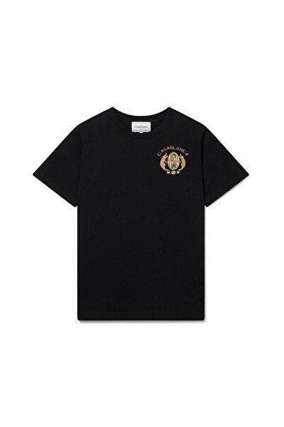 CASABLANCA تيشيرت أسود بقصة عادية من JOYAUX D'AFRIQUE TENNIS CLUB