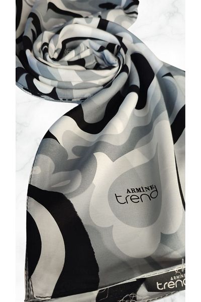 Armine Trend Black-Grey Laurel Shawl