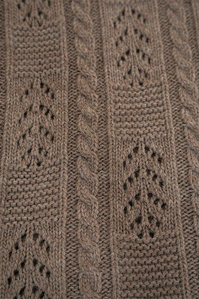 CHUBA Mink Color Children's Knitwear Blanket - Knitted Pattern, Pompom, 80Cmx100Cm Chkids201
