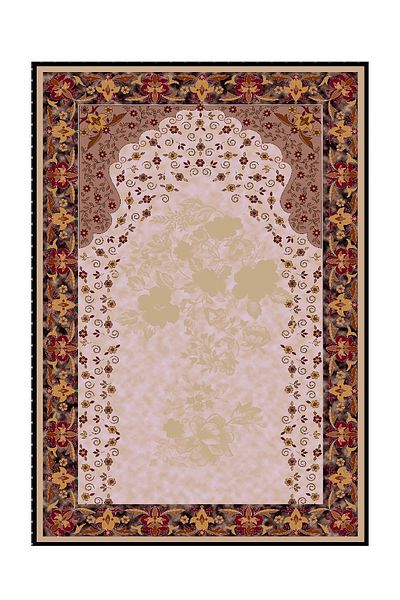 Carmine Carpet Ψηφιακή τυπωμένη αντιολισθητική βάση προσευχής