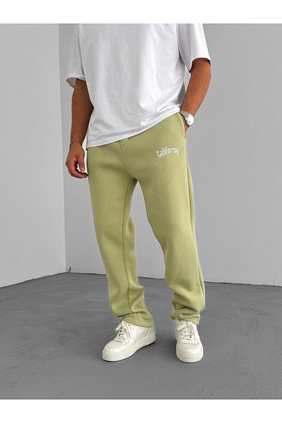 BYBASICMAN California Embroidered Pistachio Green Tracksuit - Ke-5002