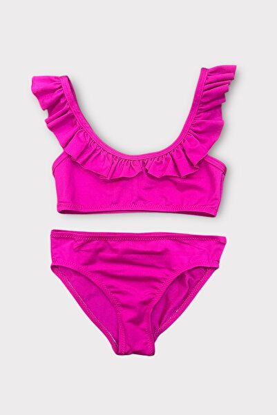 Nilmay mayo Kız Çocuk Fırfırlı Bikini Takımı