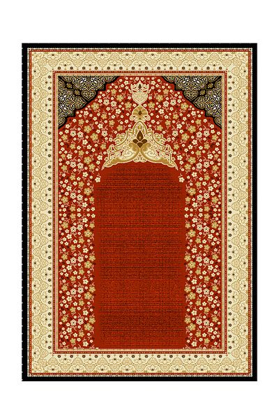 Carmine Carpet Digital Printed Washable Non-Slip Base Prayer Rug