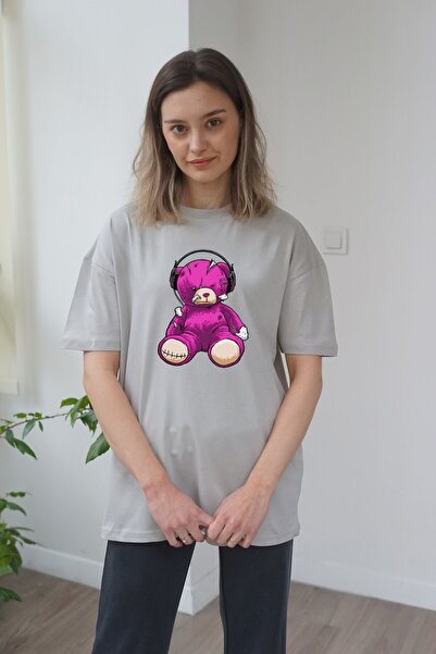 Unisex Purple Bear Baskili T-Shirt