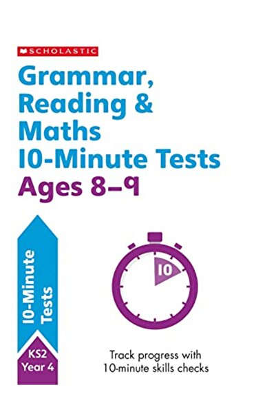 Scholastic اختبارات القراءة والقواعد والرياضيات لمدة 10 دقائق للأطفال من سن 89 عامًا