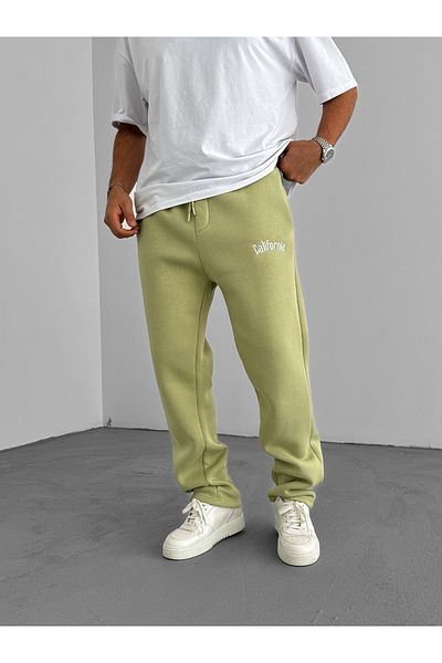 BYBASICMAN California Embroidered Pistachio Green Tracksuit - Ke-5002