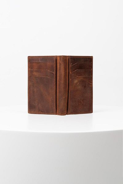 BAYDERİ Bayderi Cassy Genuine Leather Vertical Card Holder Wallet