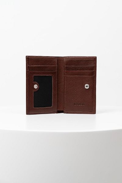 BAYDERİ Bayderi Cassy Genuine Leather Vertical Card Holder Wallet