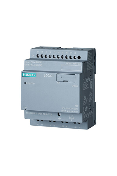 Siemens 6ED1052-2CC08-0BA2 LOGO! 24CEo 24V/24V/24V + Saat 8DI / 4D0