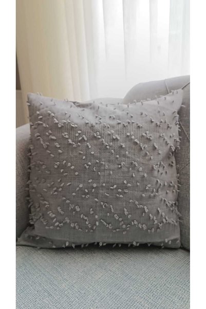 Kunku Düz pıtırcık desenli tekli kırlent kılıfı