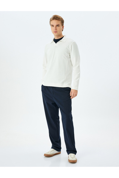 Koton Long Sleeve Basic Polo Neck Sweatshirt