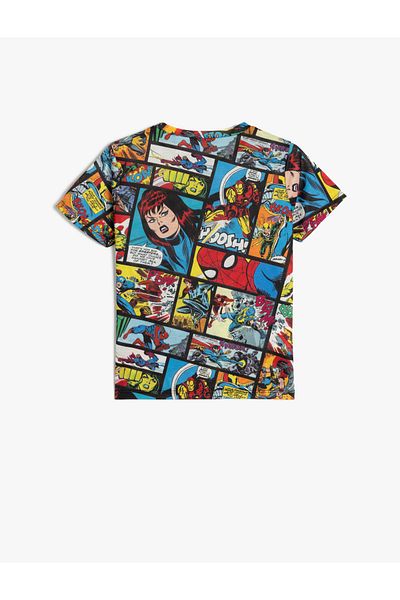 Koton Marvel Printed T-Shirt Short Sleeve Licensed Crew Neck