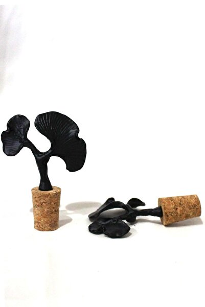 Jenisa Special Design 2-Piece Ginkgo Oil Pot with Black Stand 750 ml