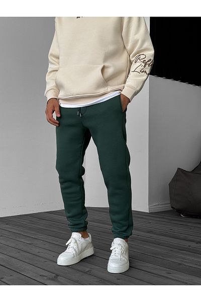 BYBASICMAN Dark Green Basic Elastic Tracksuit Yp-4002