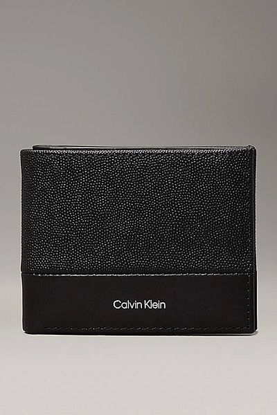 Calvin Klein Pánská kožená peněženka s černým logem