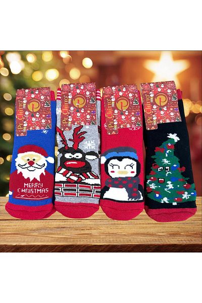idsshop Коледен комплект от 4 кърпи и детски чорапи за Нова година - Нов сезон 2025