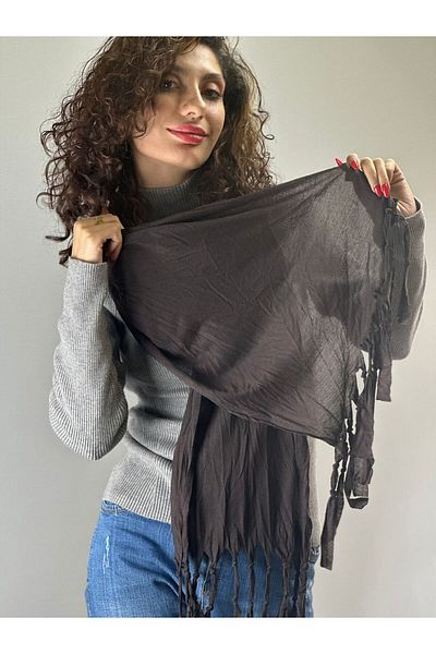 Gönülden Tasarım ДАМСКИ ШАЛ TASCAR ОТ КАФЯВ ПАМУК 140X40 СМ