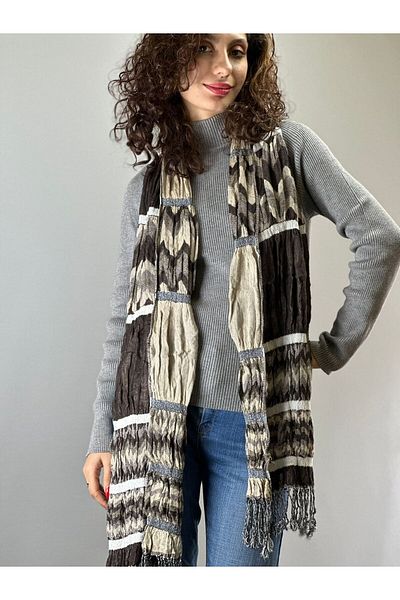 Gönülden Tasarım ΣΧΕΔΙΟ ΣΧΕΔΙΟ UNISEX Φουλάρι 180X30 CM