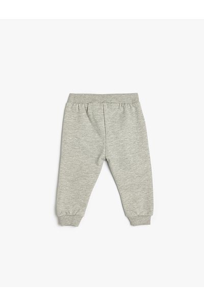 Koton Basic Jogger Sweatpants with Tie Waist Cotton Blend