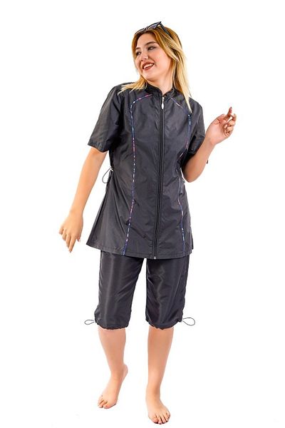 TESMAY Hizli Drying Half Covered Swimsuit
