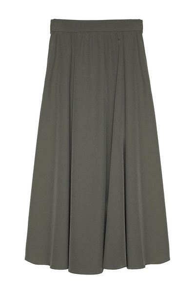 Quzu Khaki Midiboy Skirt
