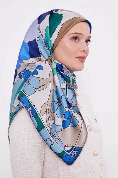 Levidor Μεταξωτό μαντίλι Saks Leaf Dsen Twill