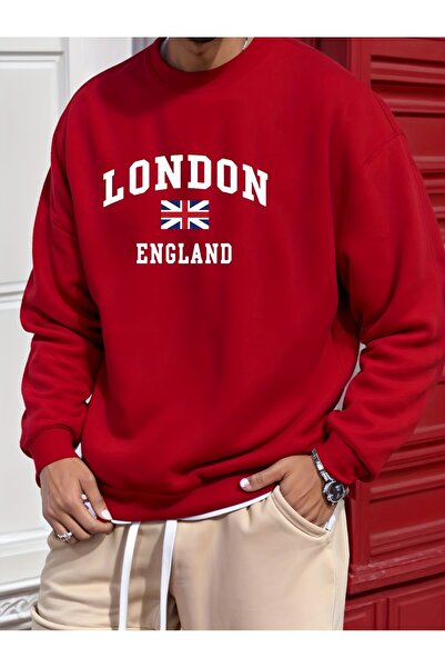 Lider Leather سويت شيرت مطبوع برقبة دائرية - تصميم أنيق ومريح